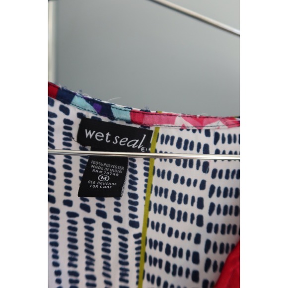 Anthropologie Tiered Mini Dress Multicolor Floral Boho Women's Medium - Picture 3 of 5